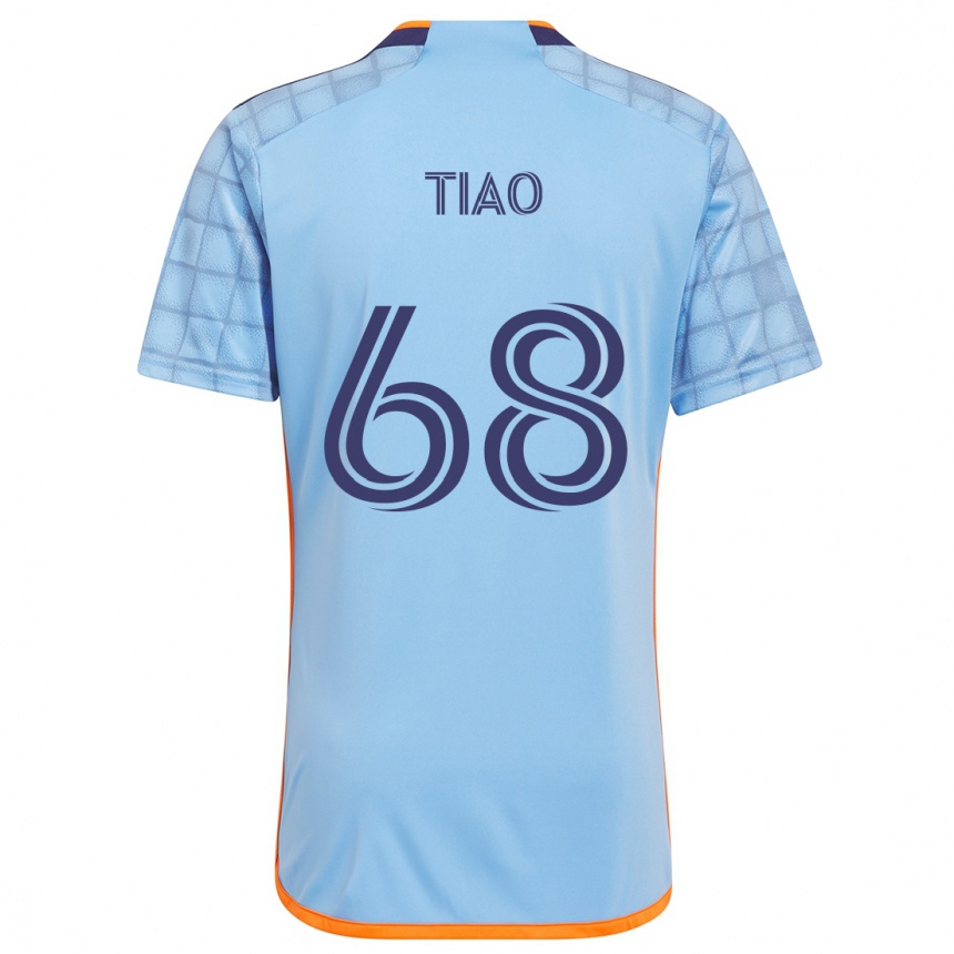 Kids Football Christopher Tiao #68 Blue Orange Home Jersey 2024/25 T-Shirt Australia