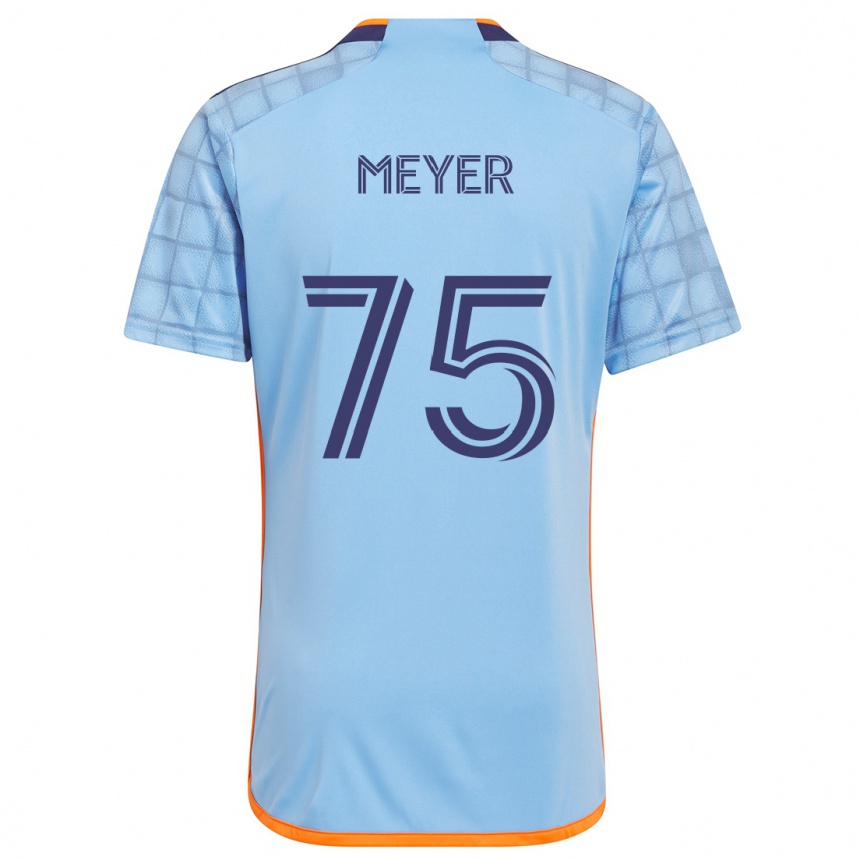 Kids Football Will Meyer #75 Blue Orange Home Jersey 2024/25 T-Shirt Australia