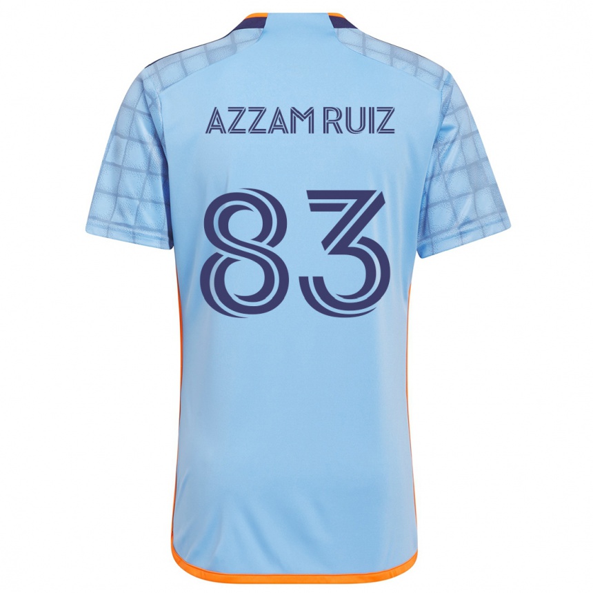 Kids Football Camil Azzam Ruiz #83 Blue Orange Home Jersey 2024/25 T-Shirt Australia