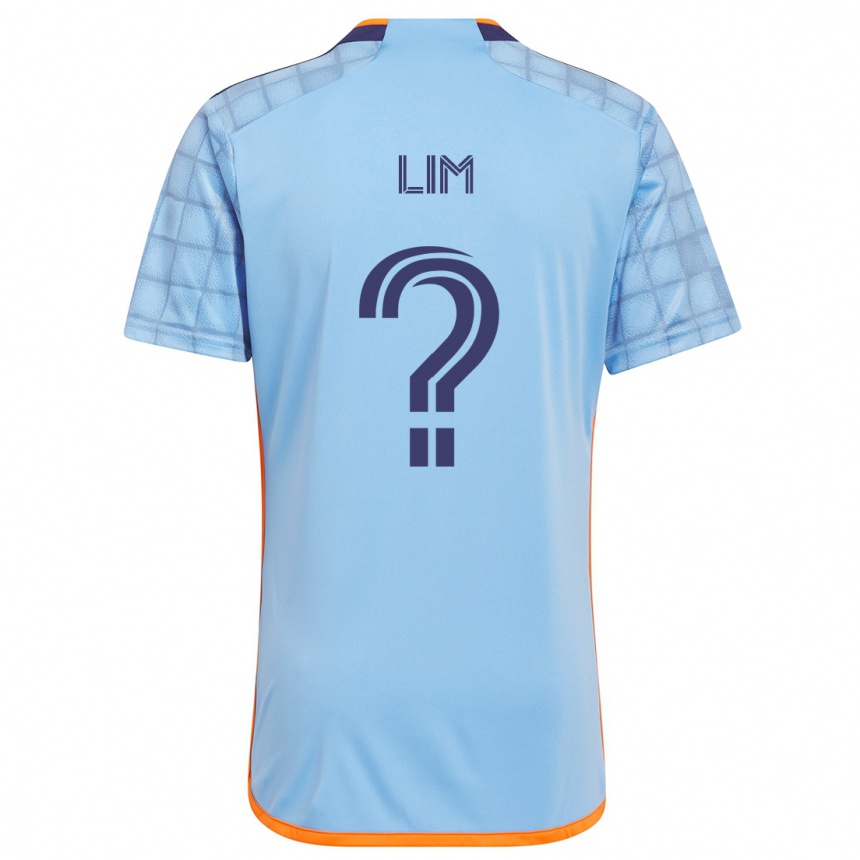 Kids Football Evan Lim #0 Blue Orange Home Jersey 2024/25 T-Shirt Australia