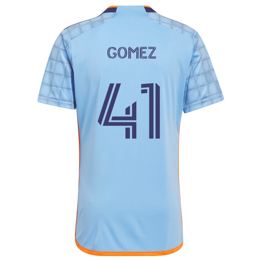 Kids Football Julián Gómez #41 Blue Orange Home Jersey 2024/25 T-Shirt Australia