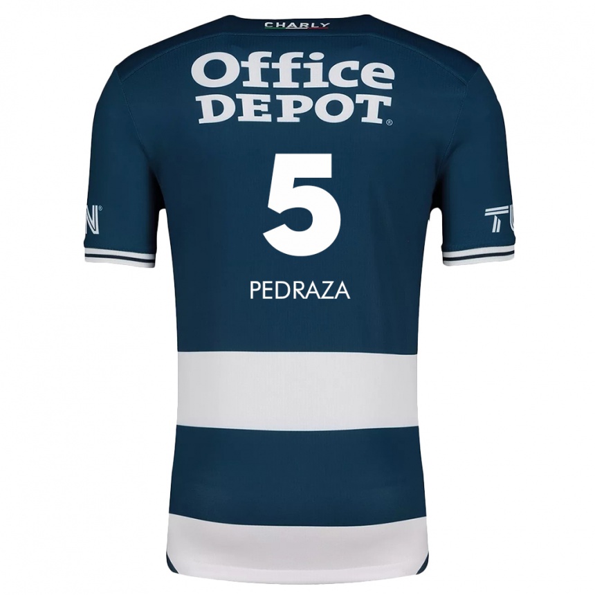 Kids Football Pedro Pedraza #5 Blue White Home Jersey 2024/25 T-Shirt Australia