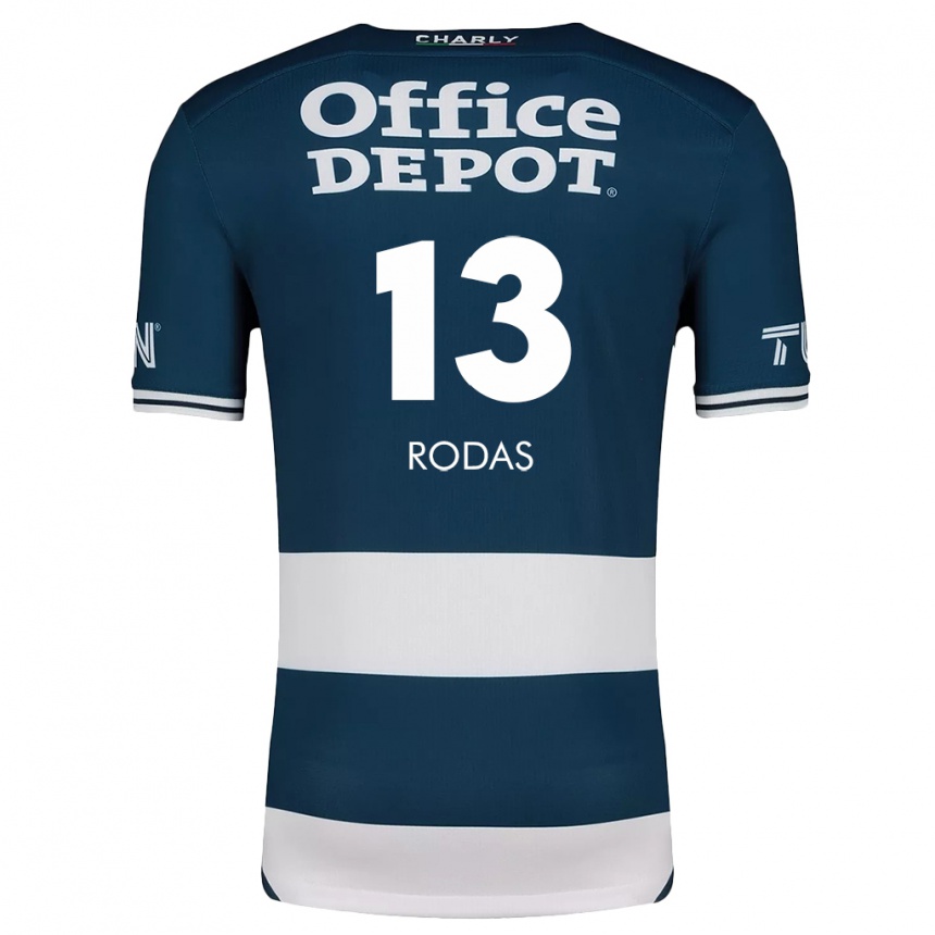 Kids Football Carlos Rodas #13 Blue White Home Jersey 2024/25 T-Shirt Australia