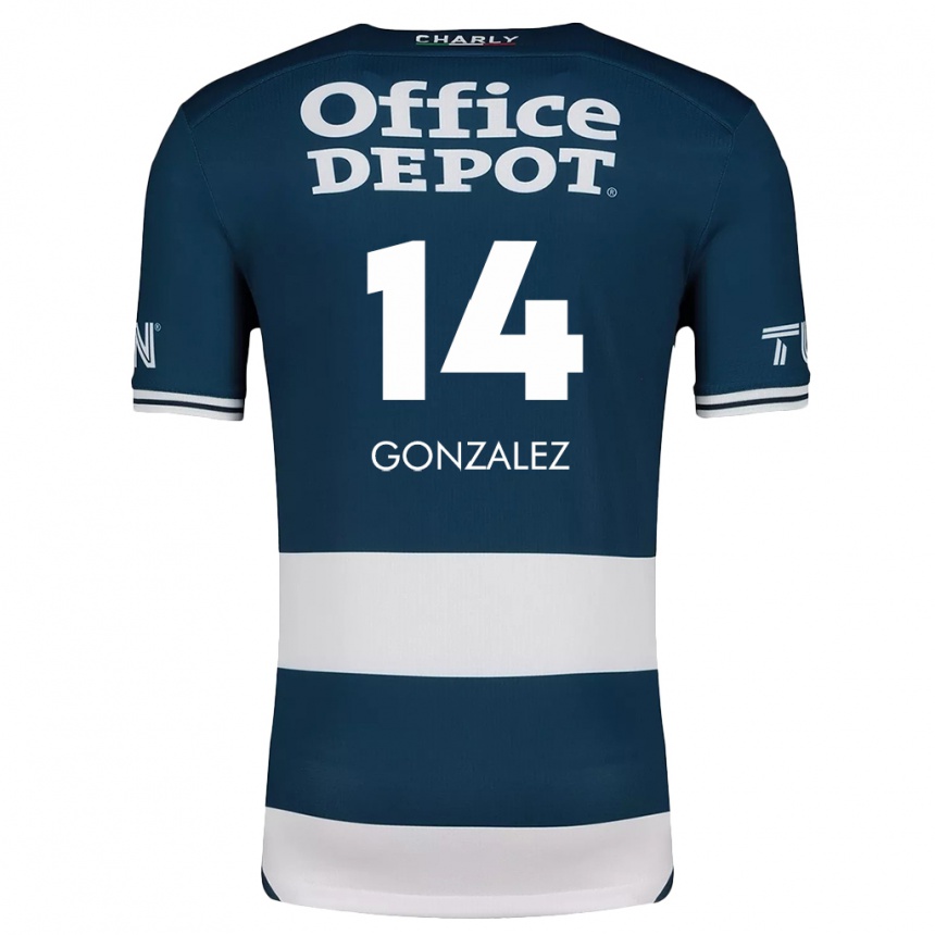 Kids Football Arturo González #14 Blue White Home Jersey 2024/25 T-Shirt Australia