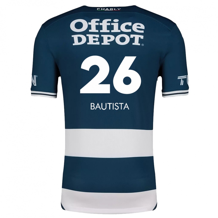 Kids Football Alán Bautista #26 Blue White Home Jersey 2024/25 T-Shirt Australia