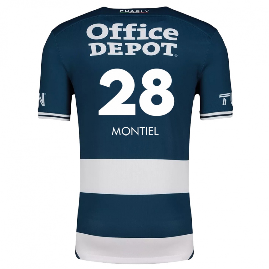 Kids Football Elías Montiel #28 Blue White Home Jersey 2024/25 T-Shirt Australia