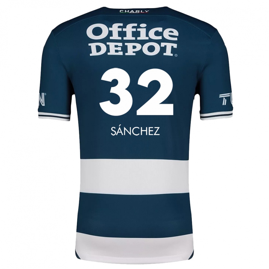 Kids Football Carlos Sánchez #32 Blue White Home Jersey 2024/25 T-Shirt Australia