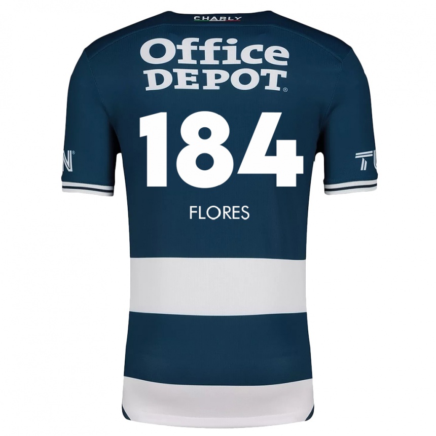 Kids Football Jason Flores #184 Blue White Home Jersey 2024/25 T-Shirt Australia