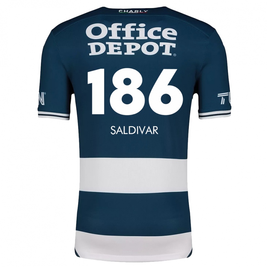 Kids Football José Saldívar #186 Blue White Home Jersey 2024/25 T-Shirt Australia