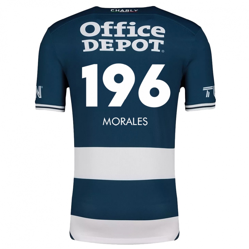 Kids Football Erik Morales #196 Blue White Home Jersey 2024/25 T-Shirt Australia