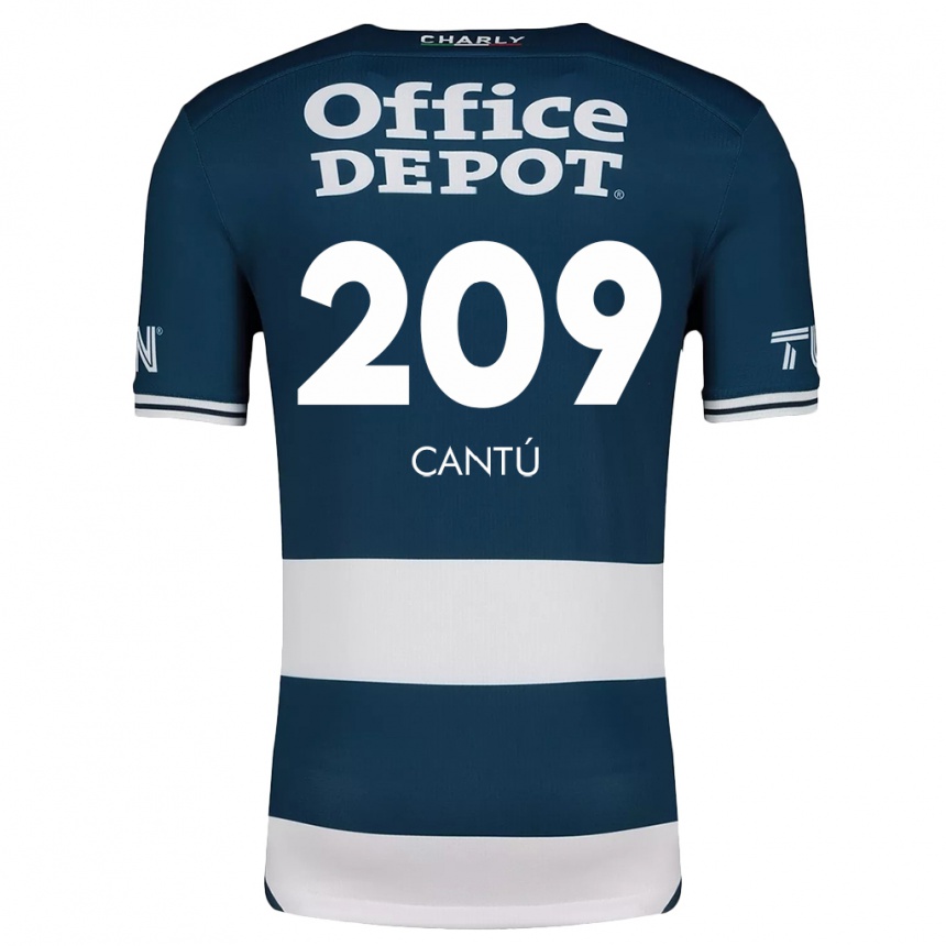 Kids Football Juan Cantú #209 Blue White Home Jersey 2024/25 T-Shirt Australia