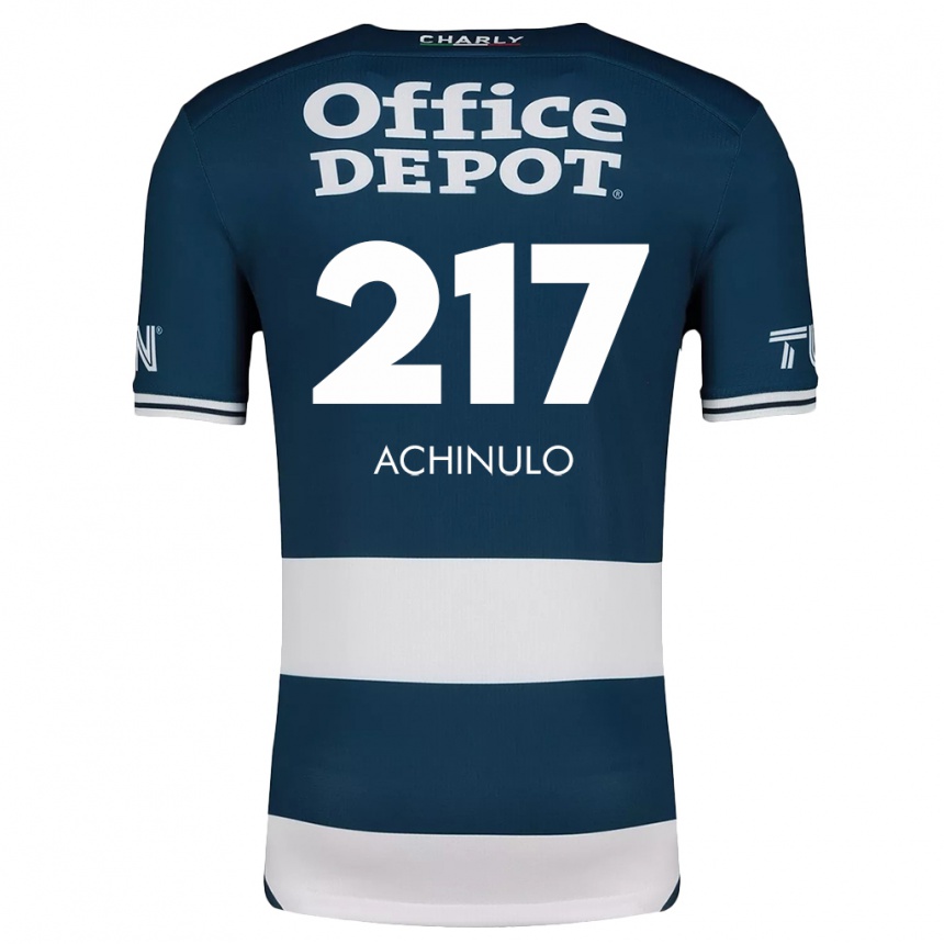 Kids Football Princewill Achinulo #217 Blue White Home Jersey 2024/25 T-Shirt Australia