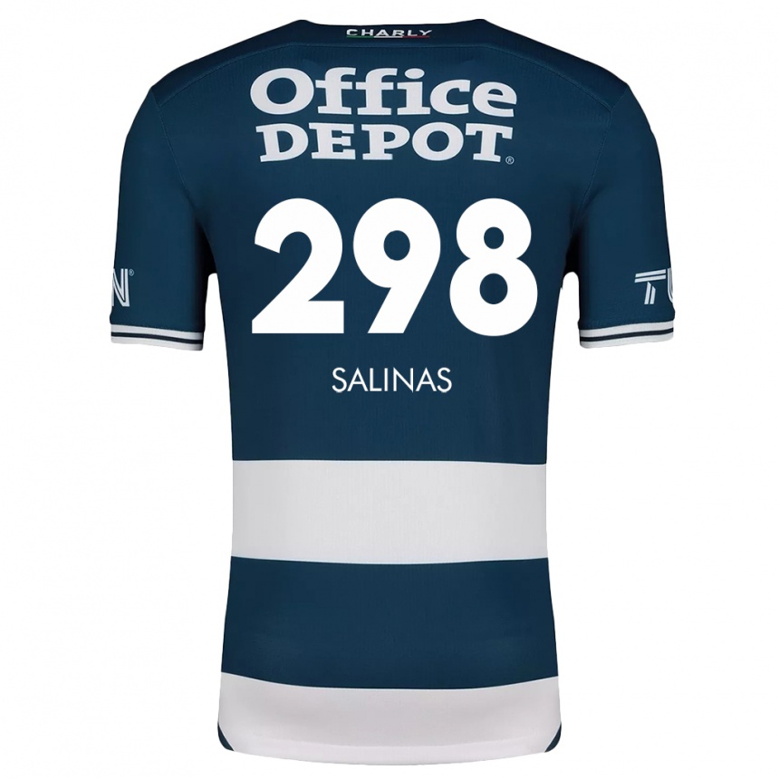 Kids Football Jesús Salinas #298 Blue White Home Jersey 2024/25 T-Shirt Australia