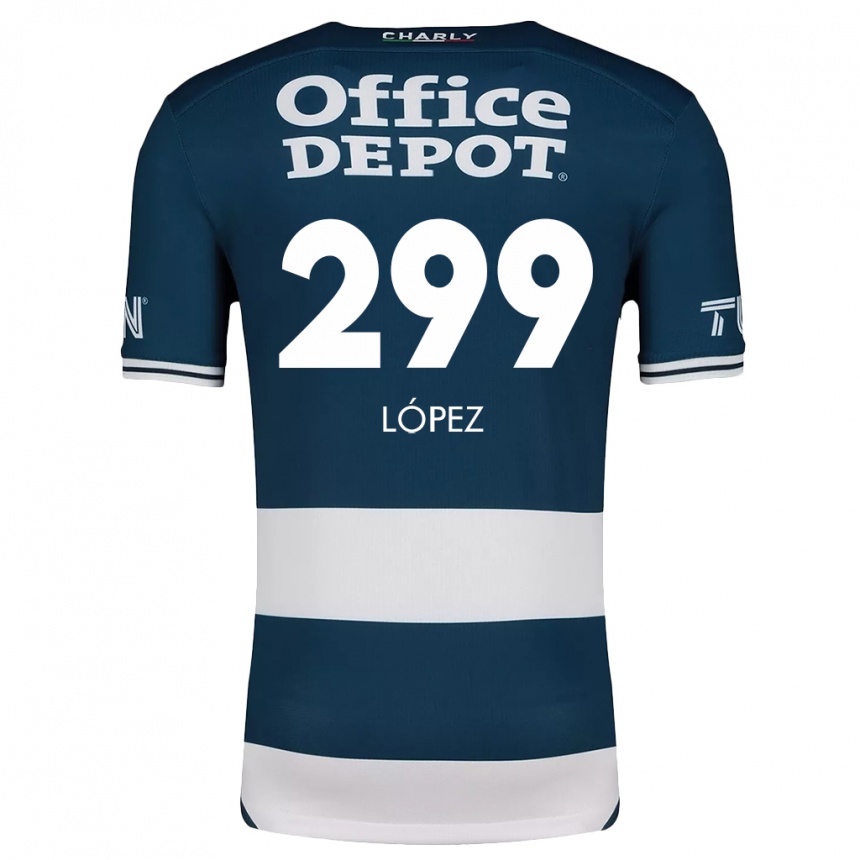 Kids Football Santiago López #299 Blue White Home Jersey 2024/25 T-Shirt Australia