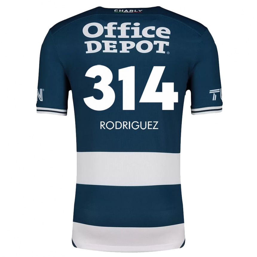 Kids Football Alan Rodríguez #314 Blue White Home Jersey 2024/25 T-Shirt Australia