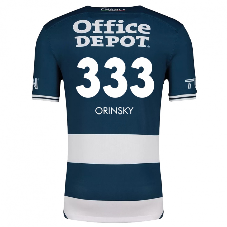 Kids Football Edson Orinsky #333 Blue White Home Jersey 2024/25 T-Shirt Australia