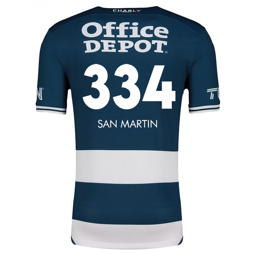 Kids Football Uziel San Martín #334 Blue White Home Jersey 2024/25 T-Shirt Australia