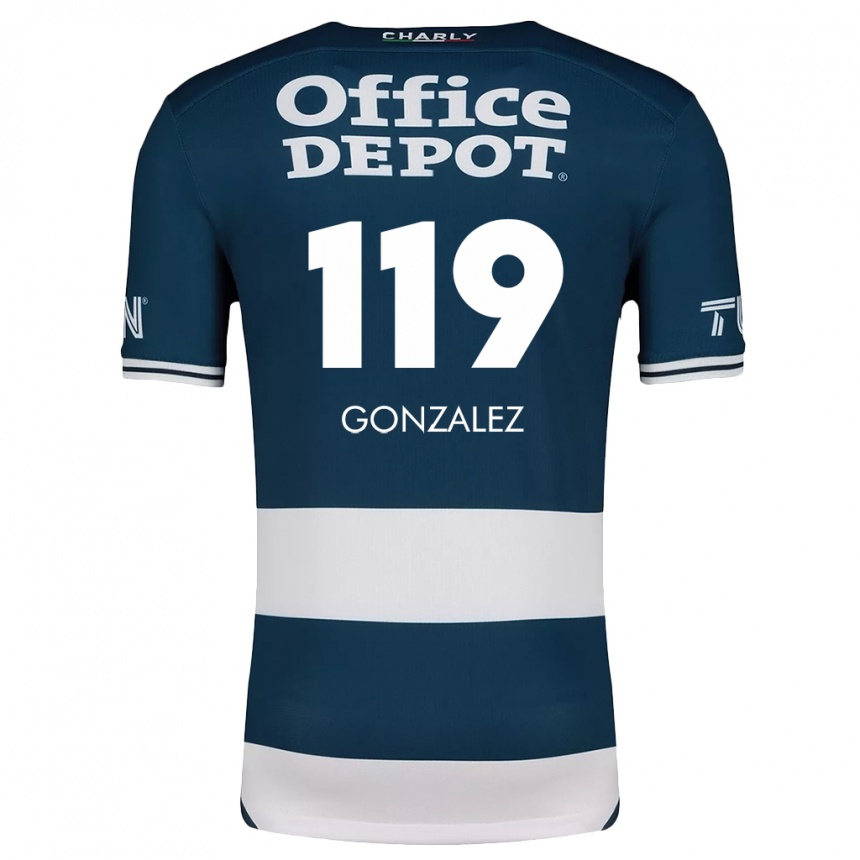 Kids Football Juan González #119 Blue White Home Jersey 2024/25 T-Shirt Australia