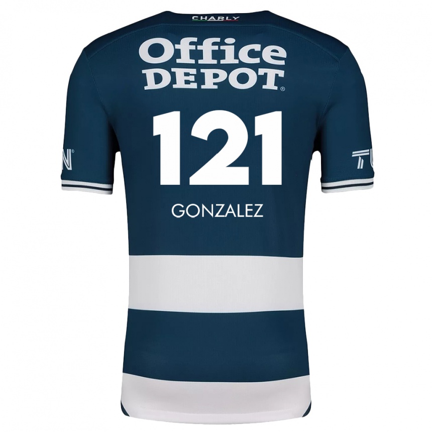 Kids Football Cristian González #121 Blue White Home Jersey 2024/25 T-Shirt Australia