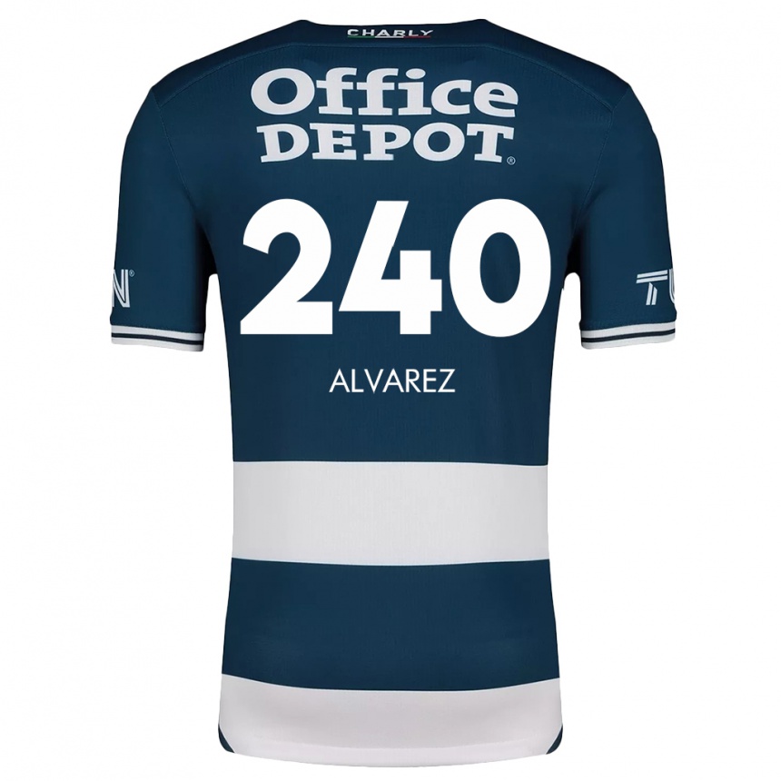 Kids Football Gael Álvarez #240 Blue White Home Jersey 2024/25 T-Shirt Australia