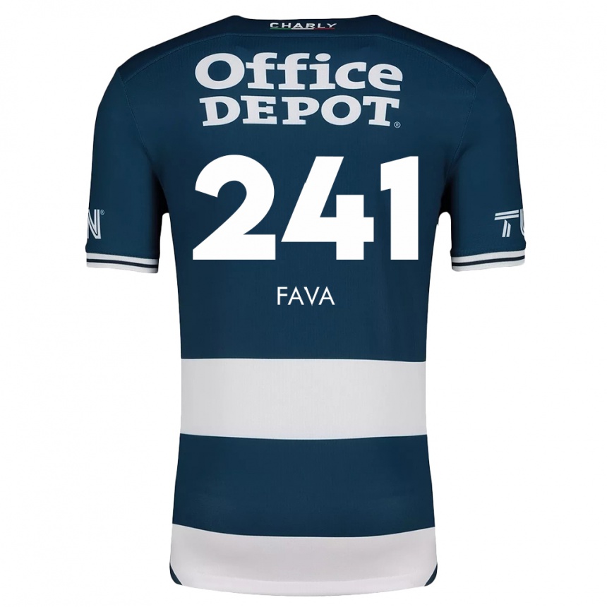 Kids Football Marco Fava #241 Blue White Home Jersey 2024/25 T-Shirt Australia