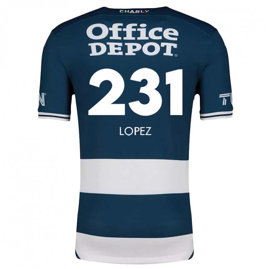 Kids Football Víctor López #231 Blue White Home Jersey 2024/25 T-Shirt Australia