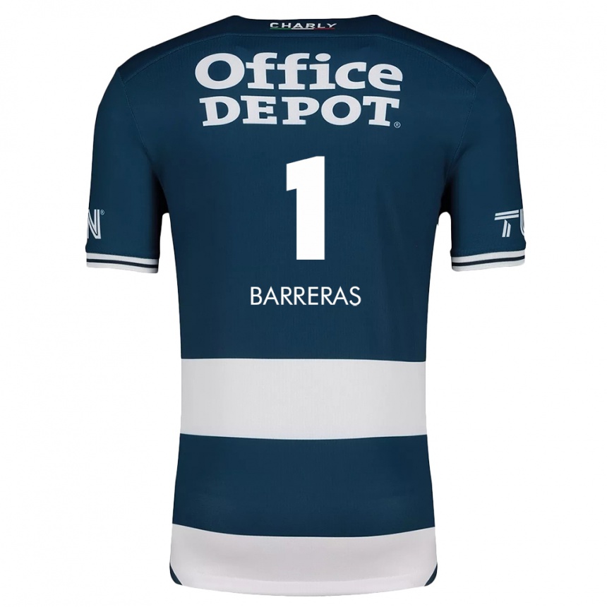 Kids Football Esthefanny Barreras #1 Blue White Home Jersey 2024/25 T-Shirt Australia