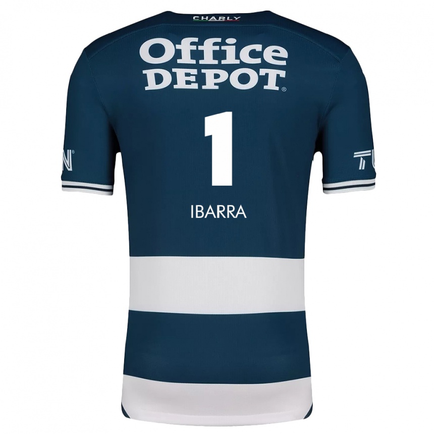 Kids Football Fabiola Ibarra #1 Blue White Home Jersey 2024/25 T-Shirt Australia