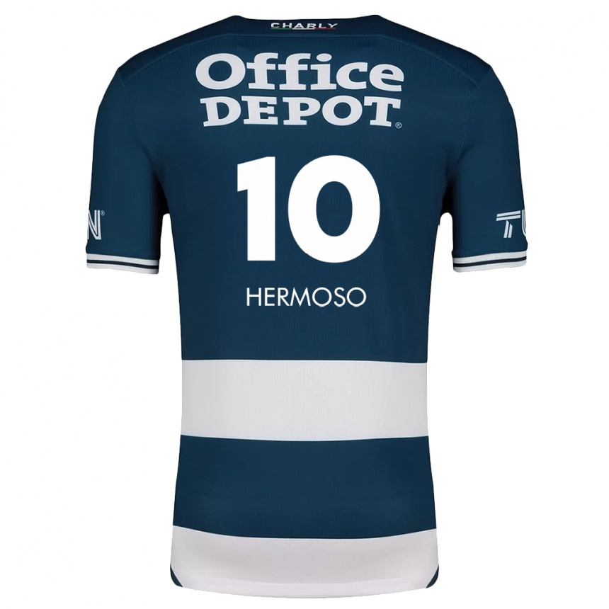 Kids Football Jennifer Hermoso #10 Blue White Home Jersey 2024/25 T-Shirt Australia