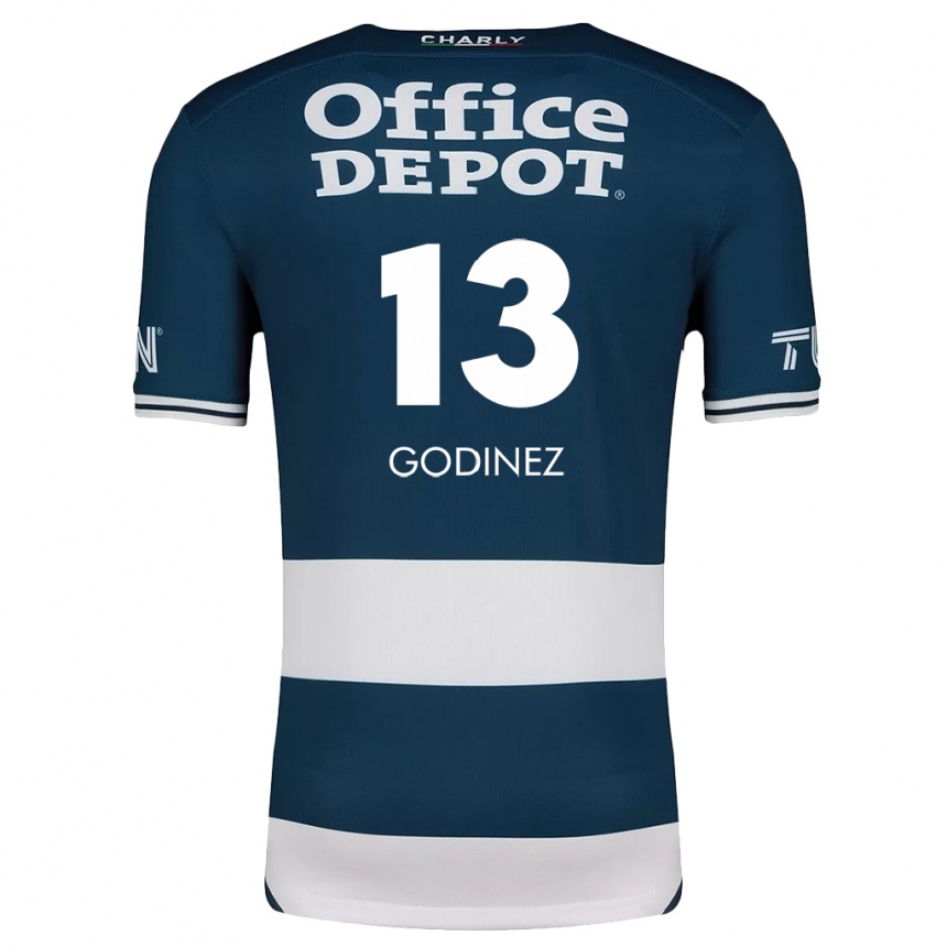 Kids Football Alexandra Godínez #13 Blue White Home Jersey 2024/25 T-Shirt Australia