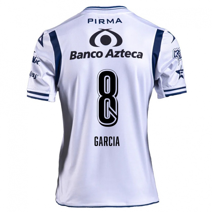 Kids Football Luis García #8 White Navy Blue Home Jersey 2024/25 T-Shirt Australia