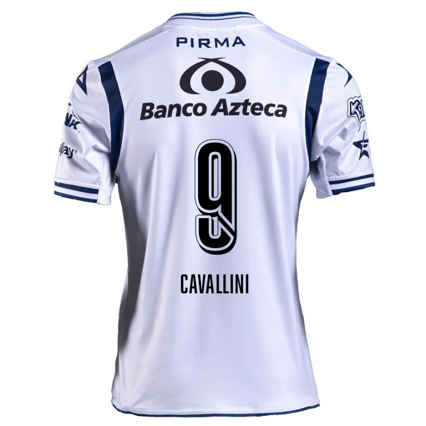 Kids Football Lucas Cavallini #9 White Navy Blue Home Jersey 2024/25 T-Shirt Australia