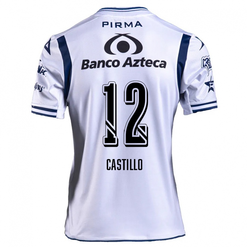 Kids Football Raúl Castillo #12 White Navy Blue Home Jersey 2024/25 T-Shirt Australia