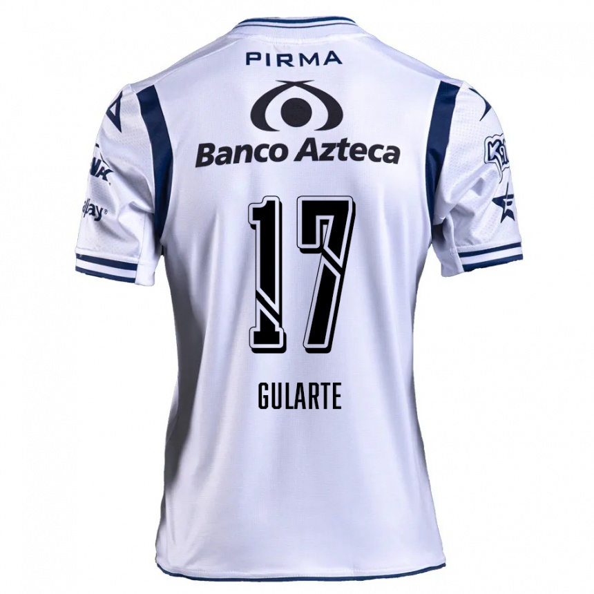 Kids Football Emanuel Gularte #17 White Navy Blue Home Jersey 2024/25 T-Shirt Australia