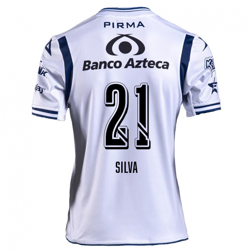 Kids Football Gastón Silva #21 White Navy Blue Home Jersey 2024/25 T-Shirt Australia