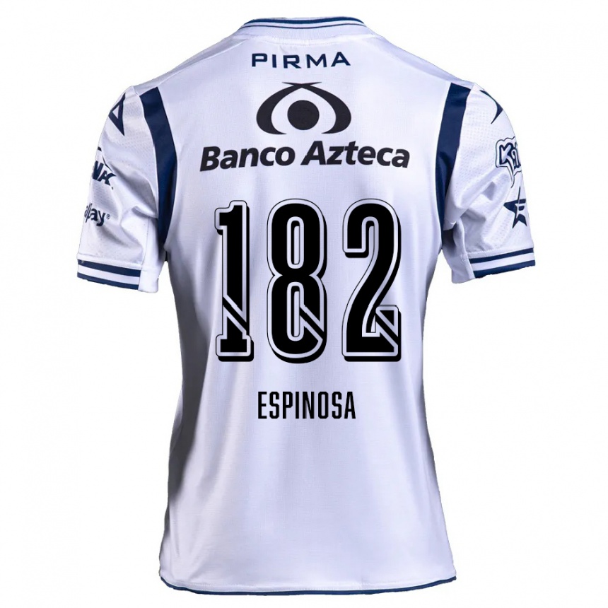 Kids Football Daniel Espinosa #182 White Navy Blue Home Jersey 2024/25 T-Shirt Australia