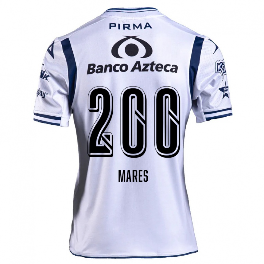 Kids Football Cristian Mares #200 White Navy Blue Home Jersey 2024/25 T-Shirt Australia