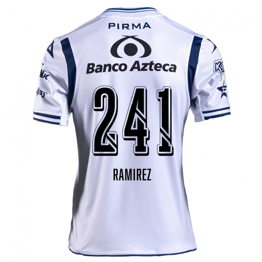 Kids Football Eduardo Ramírez #241 White Navy Blue Home Jersey 2024/25 T-Shirt Australia