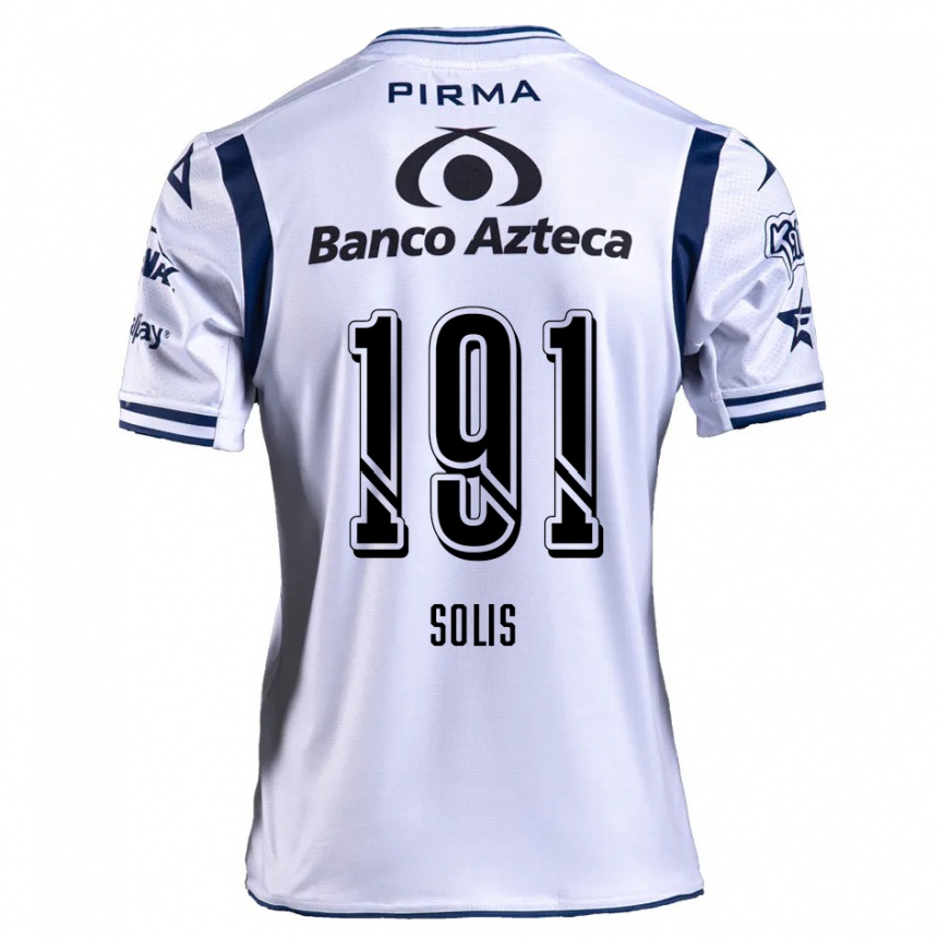 Kids Football César Solís #191 White Navy Blue Home Jersey 2024/25 T-Shirt Australia