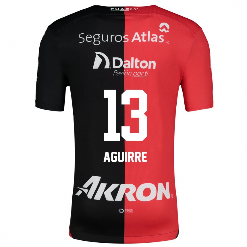 Kids Football Gaddi Aguirre #13 Red Black Home Jersey 2024/25 T-Shirt Australia