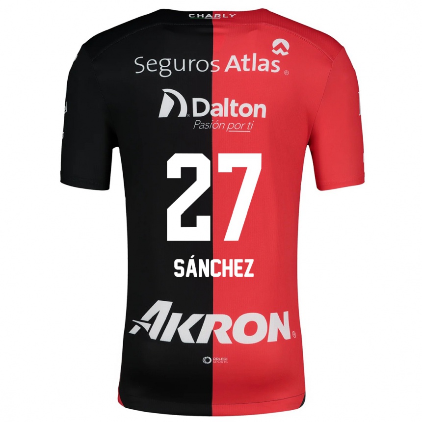 Kids Football Antonio Sánchez #27 Red Black Home Jersey 2024/25 T-Shirt Australia