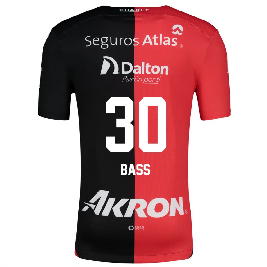 Kids Football Abraham Bass #30 Red Black Home Jersey 2024/25 T-Shirt Australia