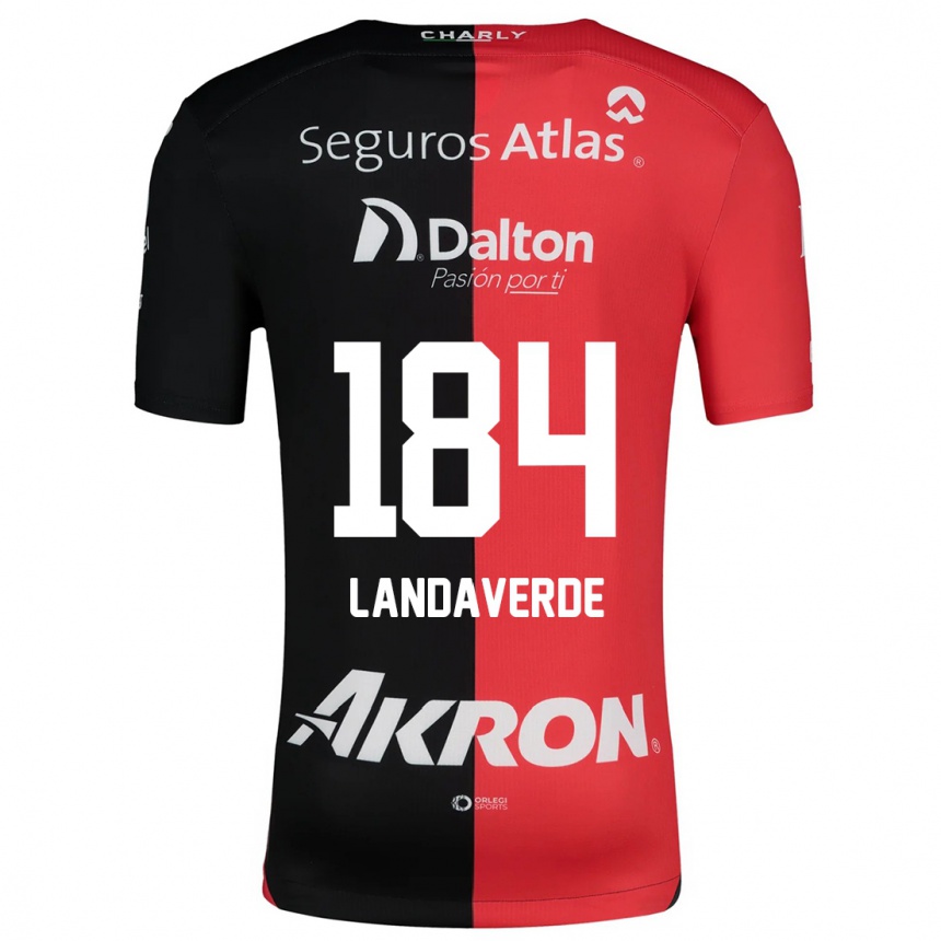 Kids Football Antero Landaverde #184 Red Black Home Jersey 2024/25 T-Shirt Australia