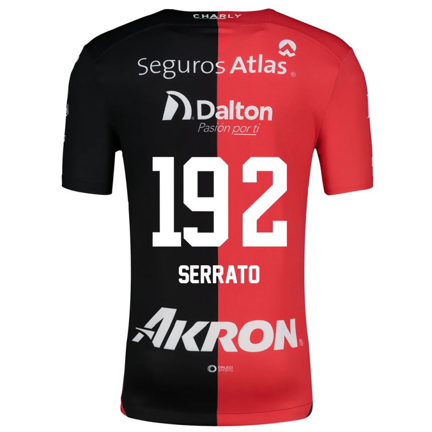 Kids Football Jesús Serrato #192 Red Black Home Jersey 2024/25 T-Shirt Australia