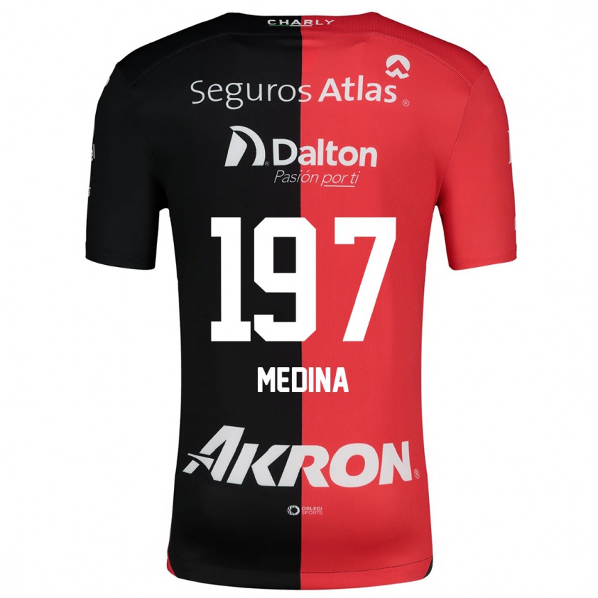 Kids Football Héctor Medina #197 Red Black Home Jersey 2024/25 T-Shirt Australia