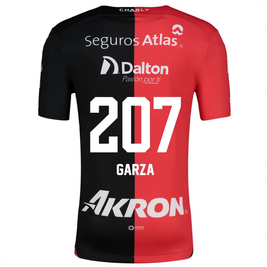 Kids Football Rodolfo Garza #207 Red Black Home Jersey 2024/25 T-Shirt Australia