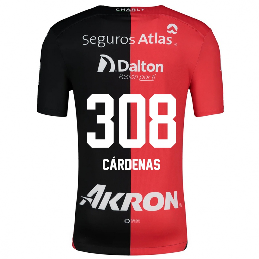 Kids Football Rodrigo Cárdenas #308 Red Black Home Jersey 2024/25 T-Shirt Australia