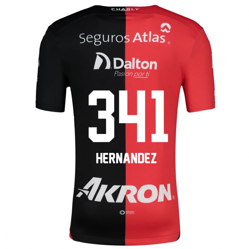 Kids Football Leonardo Hernández #341 Red Black Home Jersey 2024/25 T-Shirt Australia