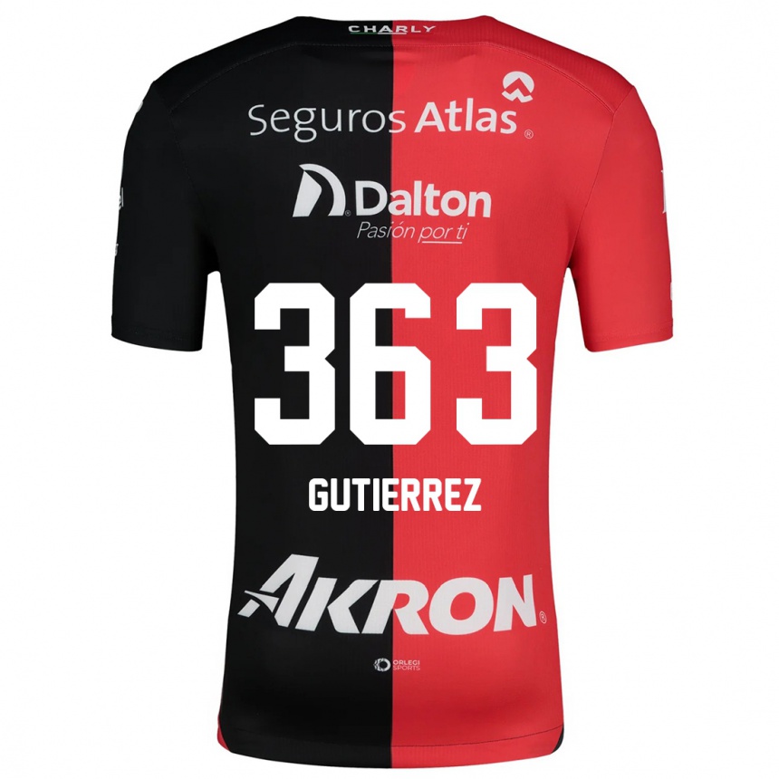 Kids Football Orlando Gutiérrez #363 Red Black Home Jersey 2024/25 T-Shirt Australia