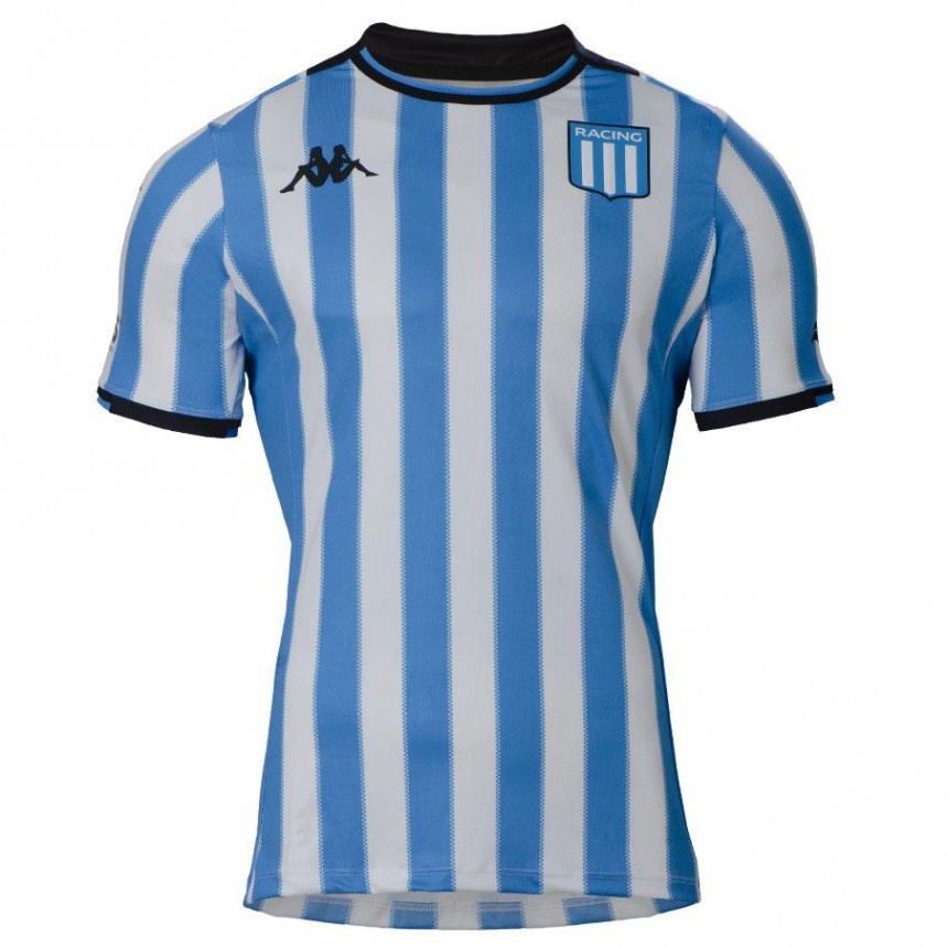 Kids Football Matías Bergara #0 Blue White Black Home Jersey 2024/25 T-Shirt Australia